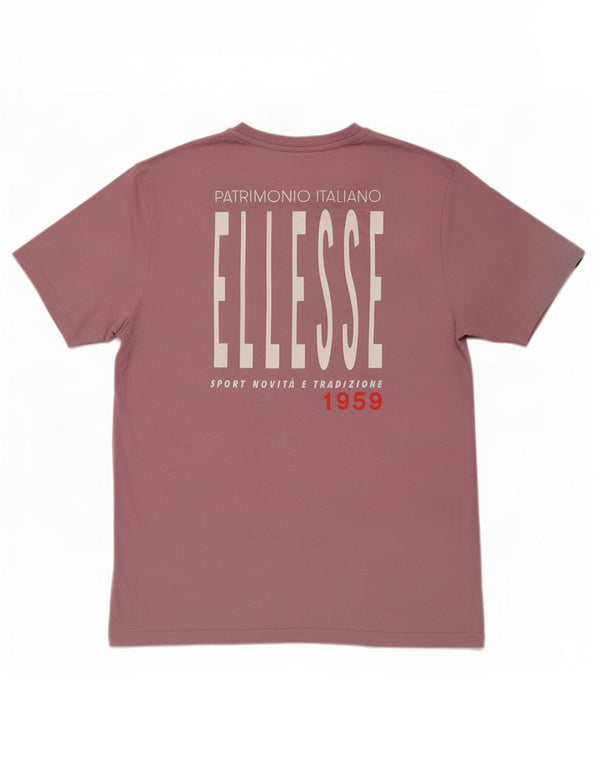 T-shirt grafica da uomo Ellesse Top XL in cotone rosa