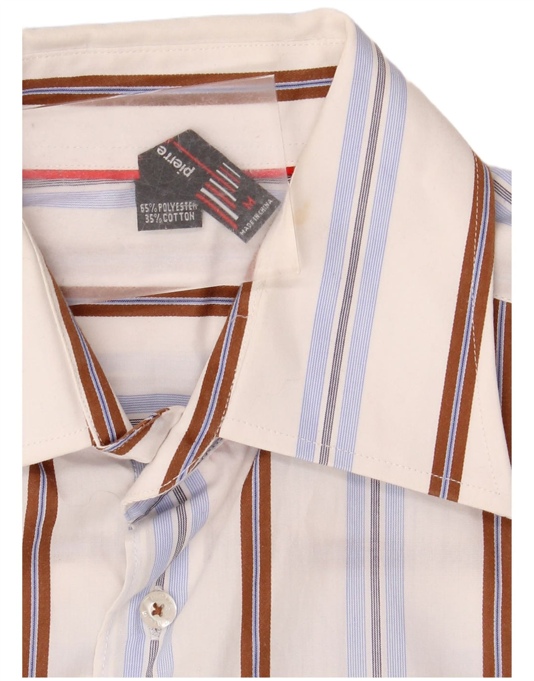 PIERRE CARDIN Camicia a maniche corte da uomo a righe medie multicolore