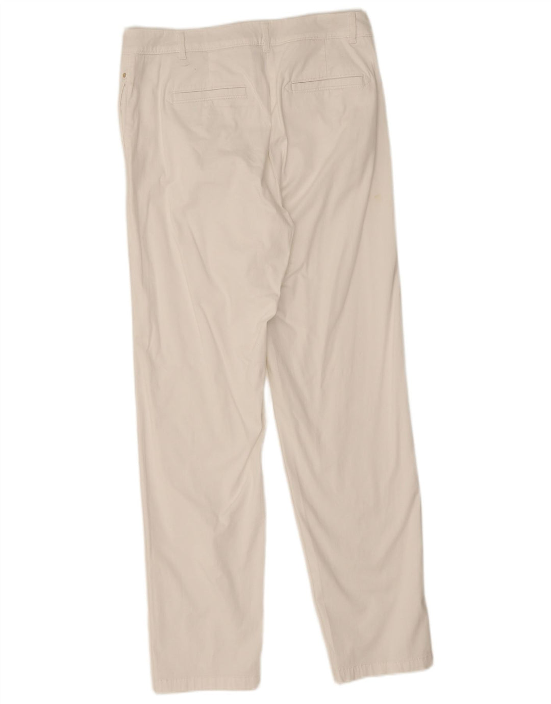 Pantaloni chino dritti da donna Marks & Spencer UK 12 Medium W32 L30 Bianco