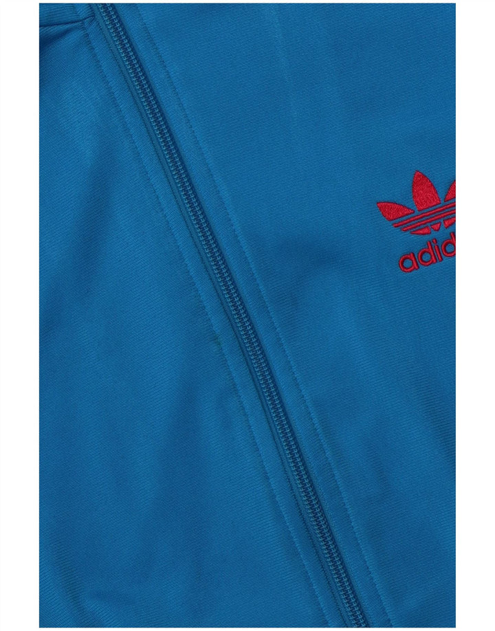 Giacca da ginnastica grafica da donna Adidas EU 36 piccola blu poliestere