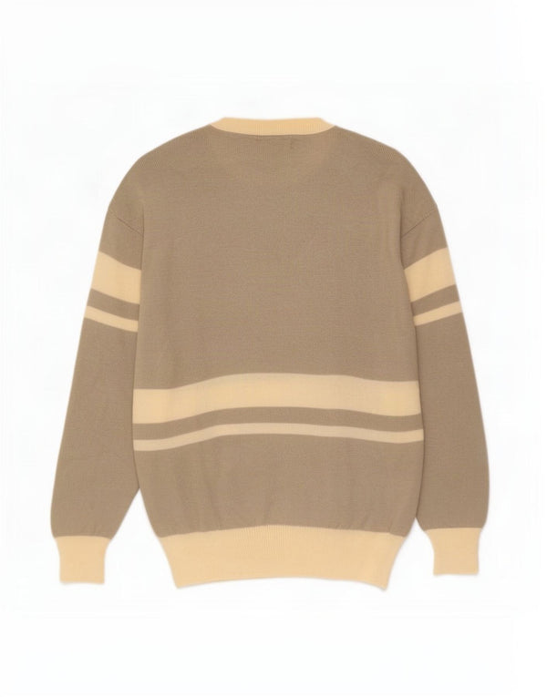 Maglione maglione girocollo da uomo Les Copains IT 52 Large grigio color block in lana
