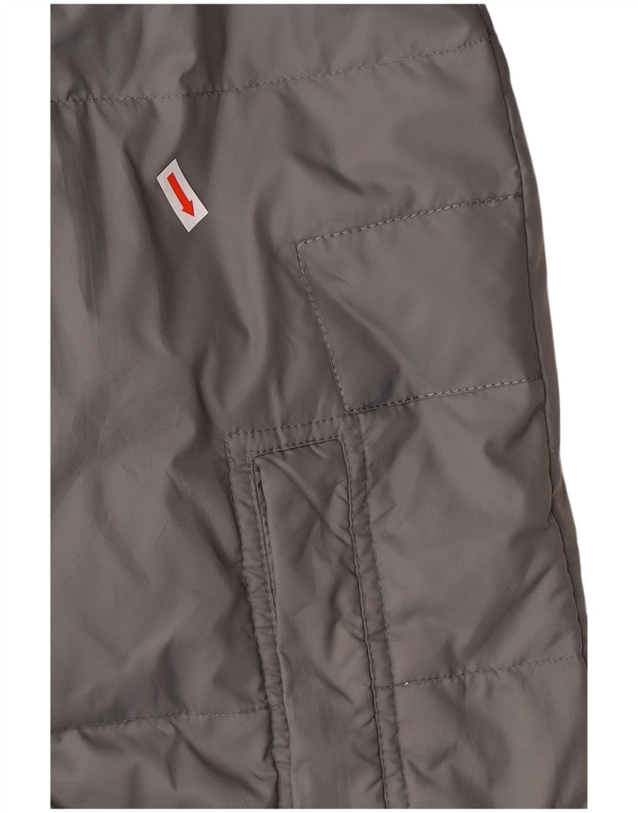 CALVIN KLEIN JEANS Giacca imbottita ampia da uomo UK 38 Nylon grigio medio
