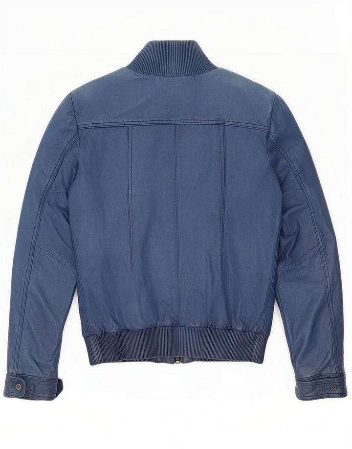 Giacca in pelle da donna Bomboogie UK 12 Blu medio