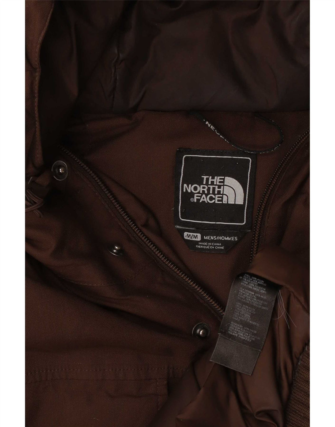 Giacca a vento con cappuccio da uomo The North Face UK 38 Nylon marrone medio