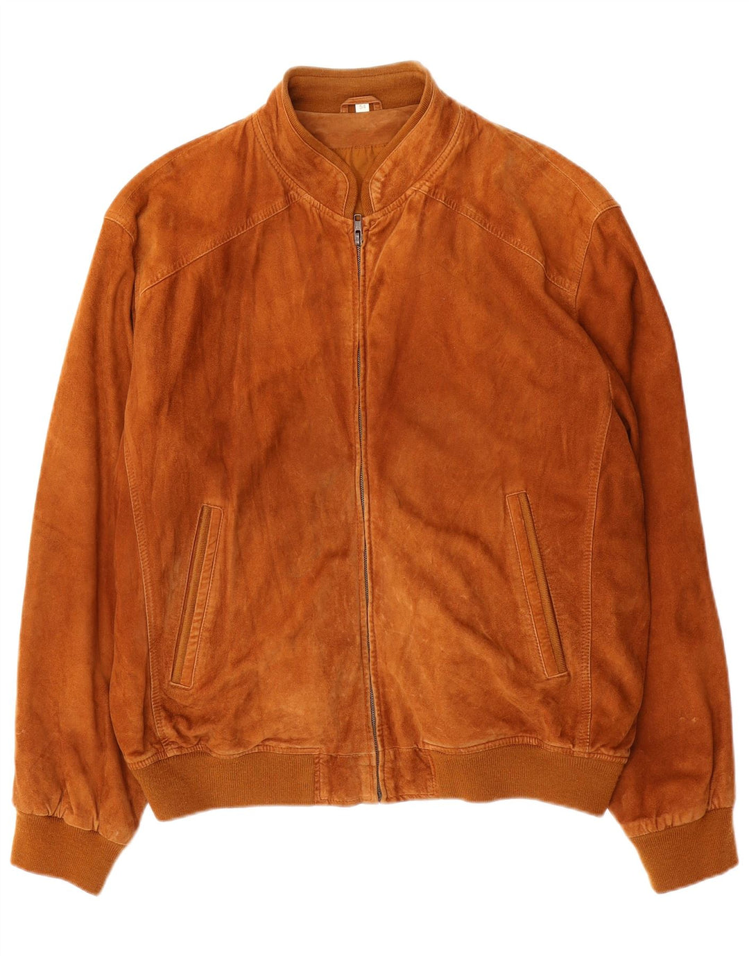 Giubbotto bomber da uomo in pelle scamosciata VINTAGE IT 54 2XL Pelle Beige