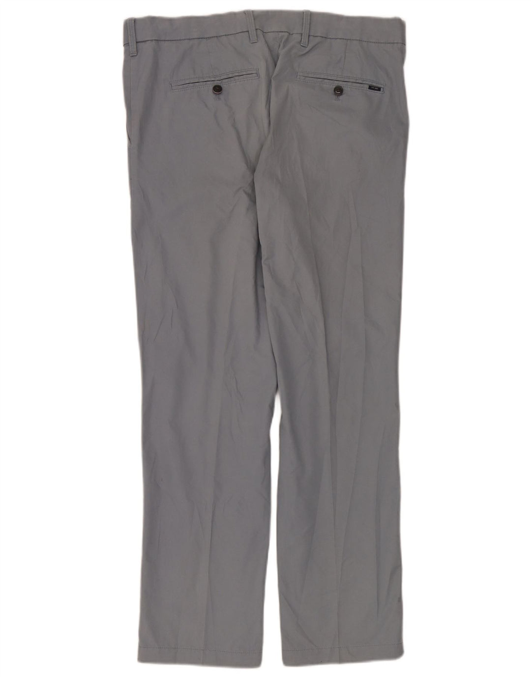 Pantaloni da abito vestibilità regolare da uomo Marks & Spencer W36 L31 cotone blu