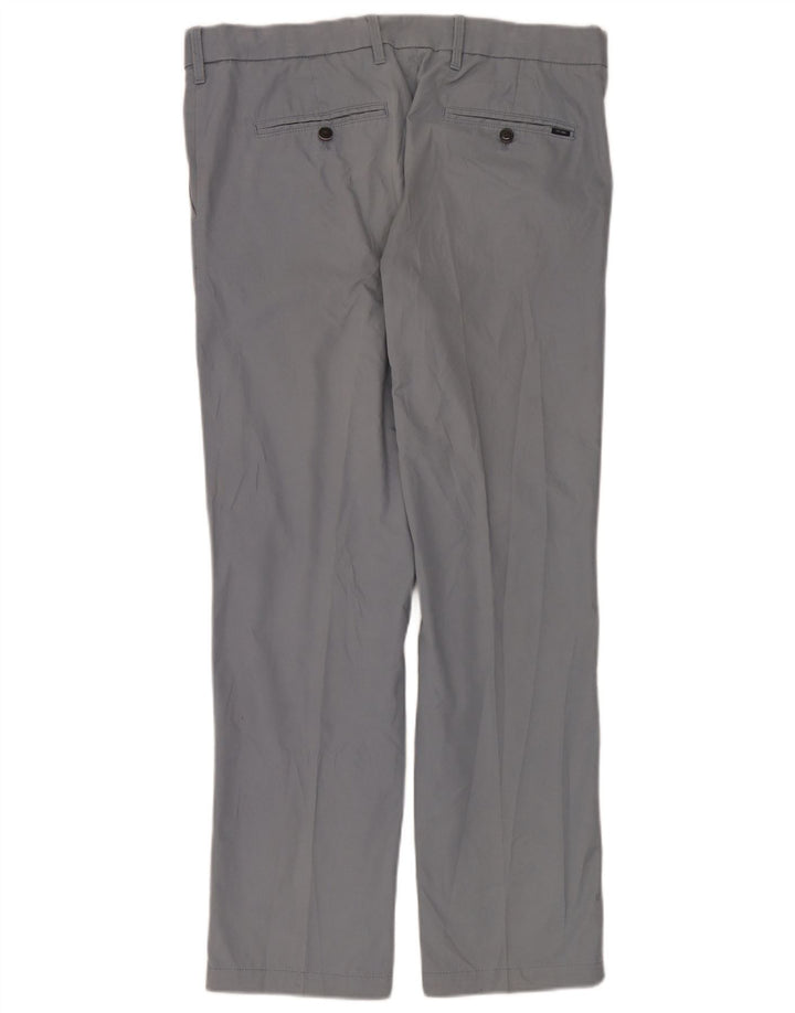 Pantaloni da abito vestibilità regolare da uomo Marks & Spencer W36 L31 cotone blu