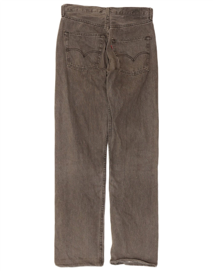 Jeans dritti da uomo Levi's W30 L34 cotone grigio