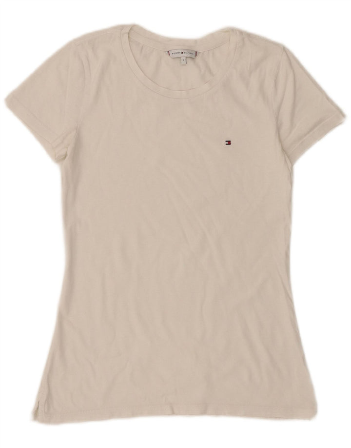 Maglietta da donna Tommy Hilfiger Top UK 8 piccola bianca