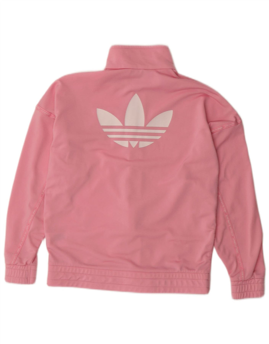 Giacca da ginnastica grafica per ragazze Adidas 11-12 anni in poliestere rosa