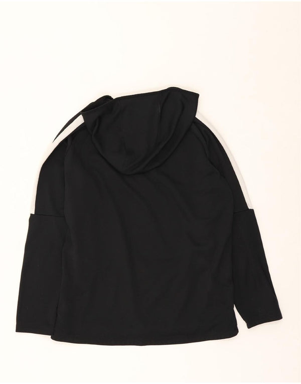 NIKE Felpa con cappuccio Dri Fit da uomo, grande, in poliestere color block nero