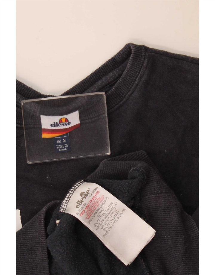 Felpa grafica da uomo Ellesse, piccola, in cotone blu navy