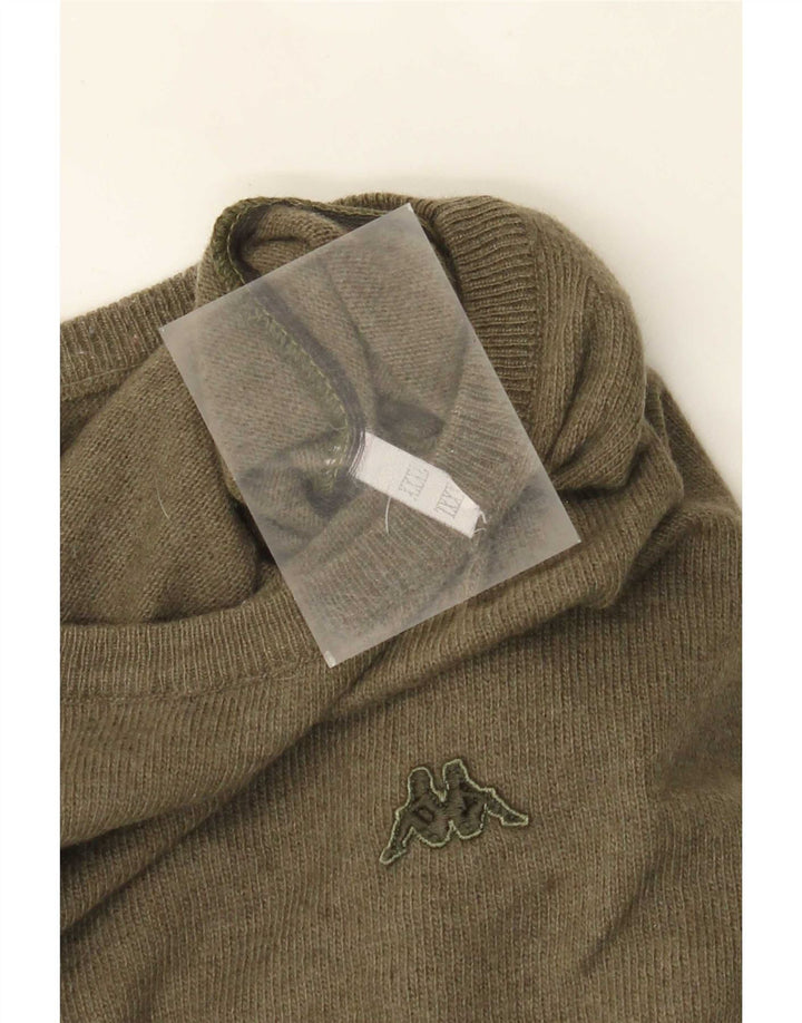 Maglione maglione girocollo da uomo Kappa 3XL lana kaki