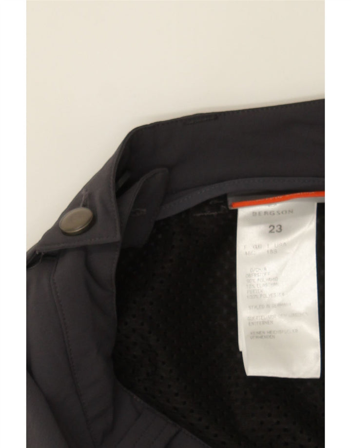 BERGSON Womens Straight Cargo Trousers W42 L29  Grey Polyester Vintage Bergson and Second-Hand Bergson from Messina Hembry 