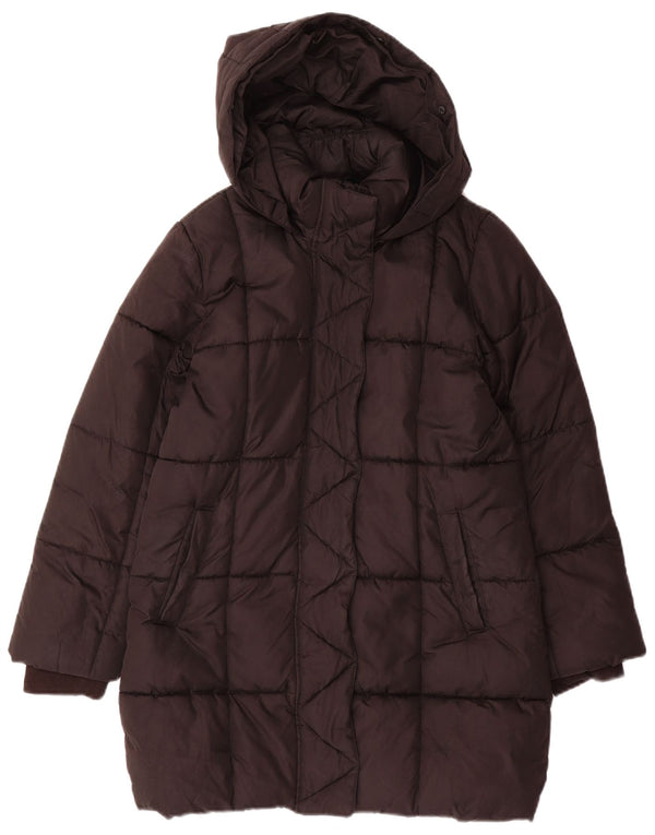 Cappotto imbottito con cappuccio Gap Girls Adler 10-11 anni grande in poliestere nero