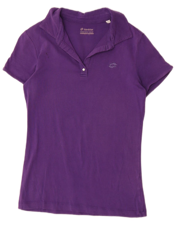 Polo da donna Lotto UK 14 Large Viola in cotone
