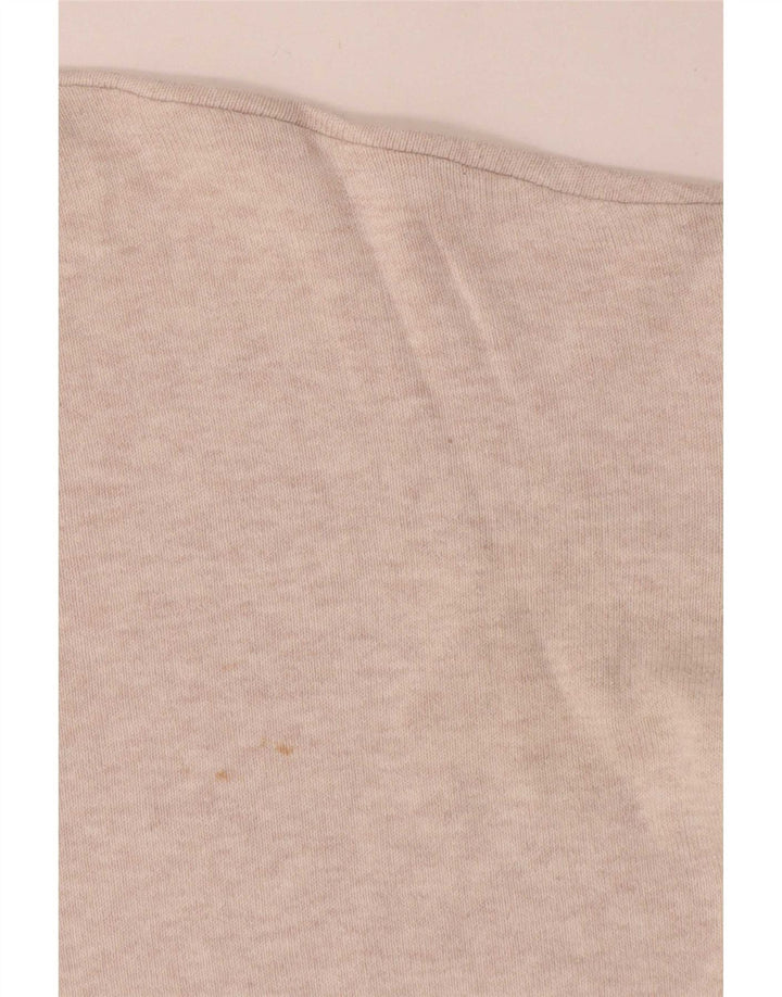 Maglione maglione oversize con scollo a barca da donna Zara UK 14 Beige medio