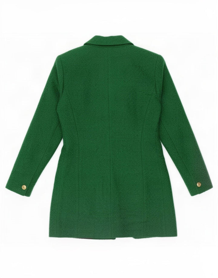 Giacca blazer da donna a 1 bottone Zara UK 10 piccola in acrilico verde