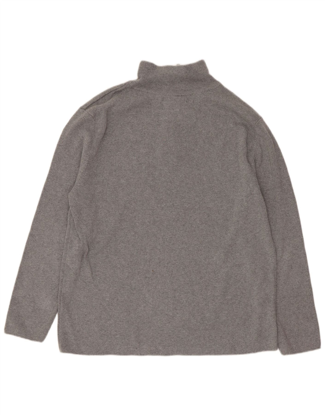 Top Zara da bambino con zip 1/4 a maniche lunghe 13-14 anni in cotone grigio