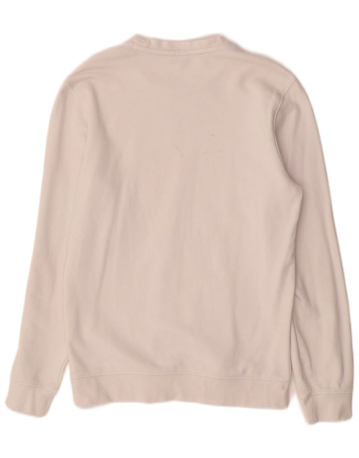 CHAMPION Felpa da Uomo Maglione Piccolo Cotone Bianco