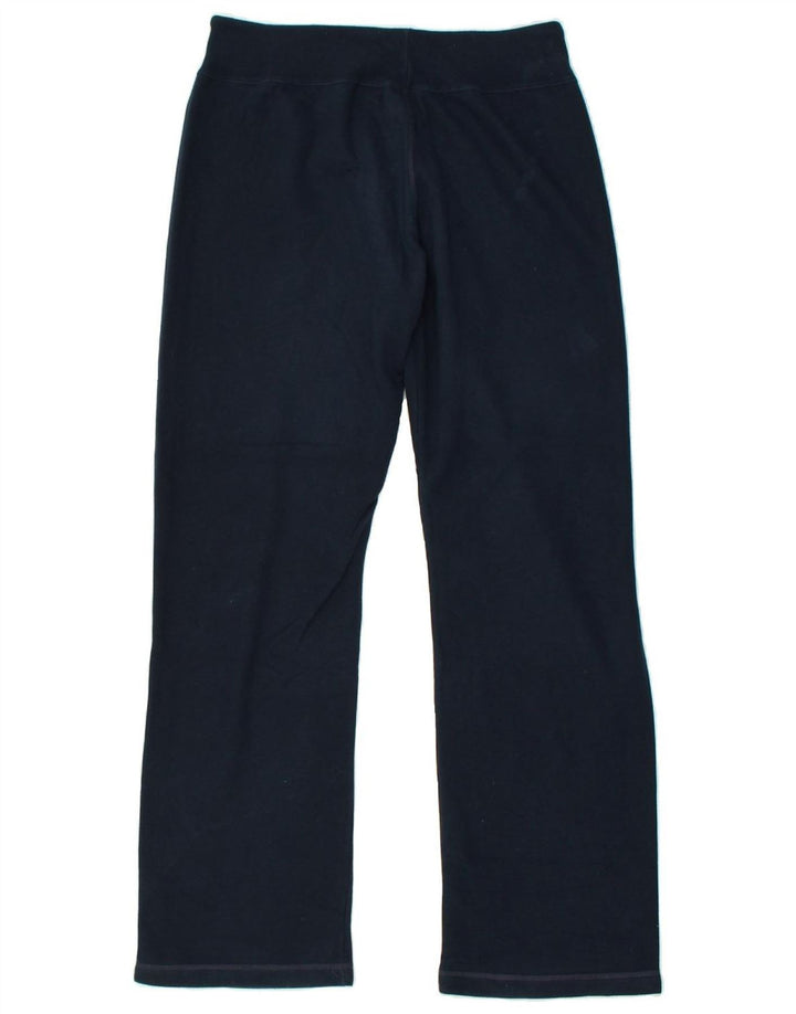 CHAMPION Womens Tracksuit Trousers UK 14 Large Navy Blue Cotton | Vintage Champion | Thrift | Second-Hand Champion | Used Clothing | Messina Hembry 