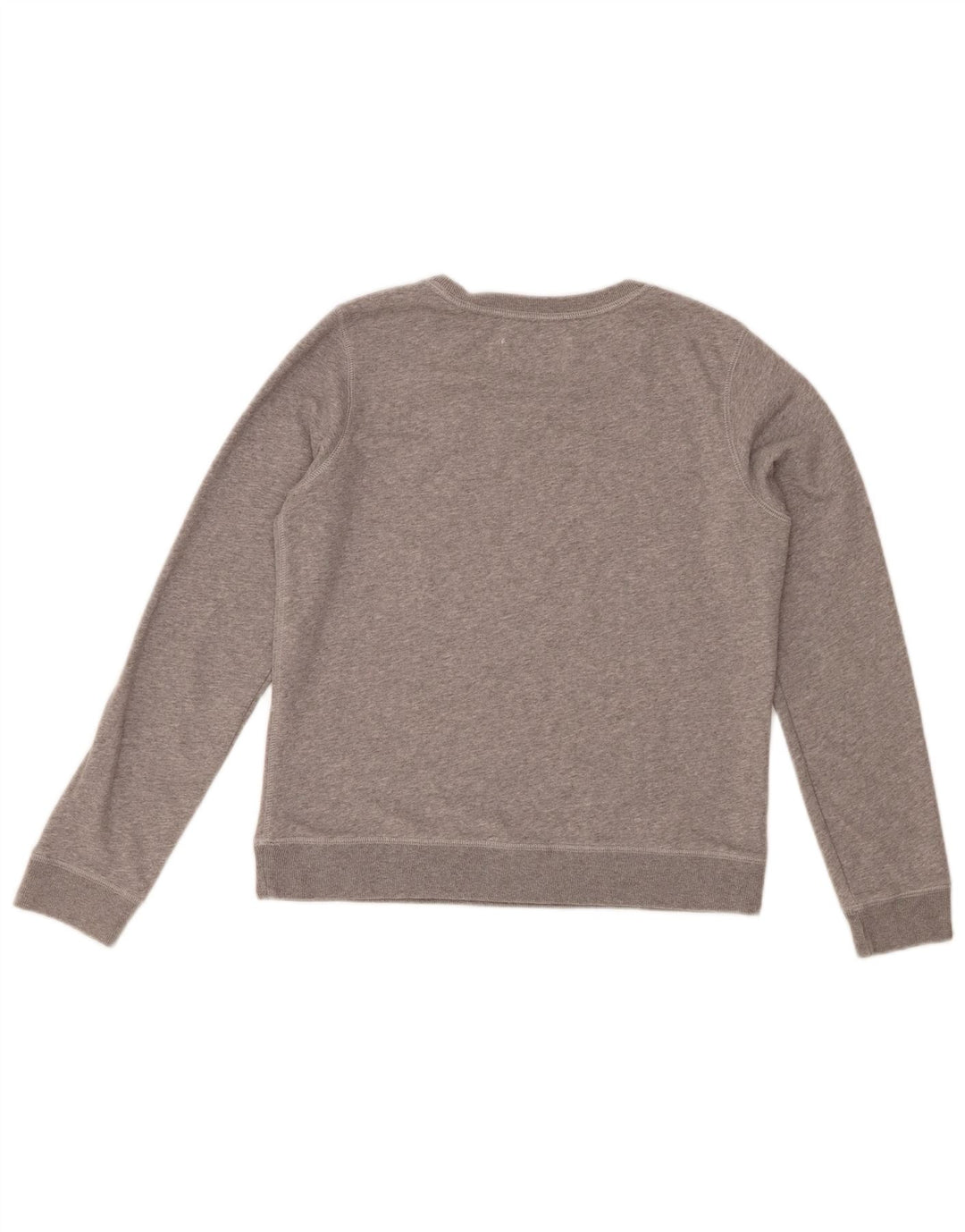 JACK WILLS Felpa con grafica da donna Maglione UK 12 Grigio medio chiazzato