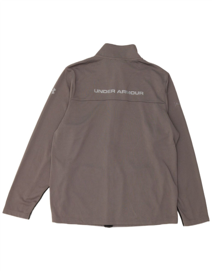 Giacca da ginnastica da uomo con grafica Jackson UNDER ARMOUR XL grigia a blocchi di colore
