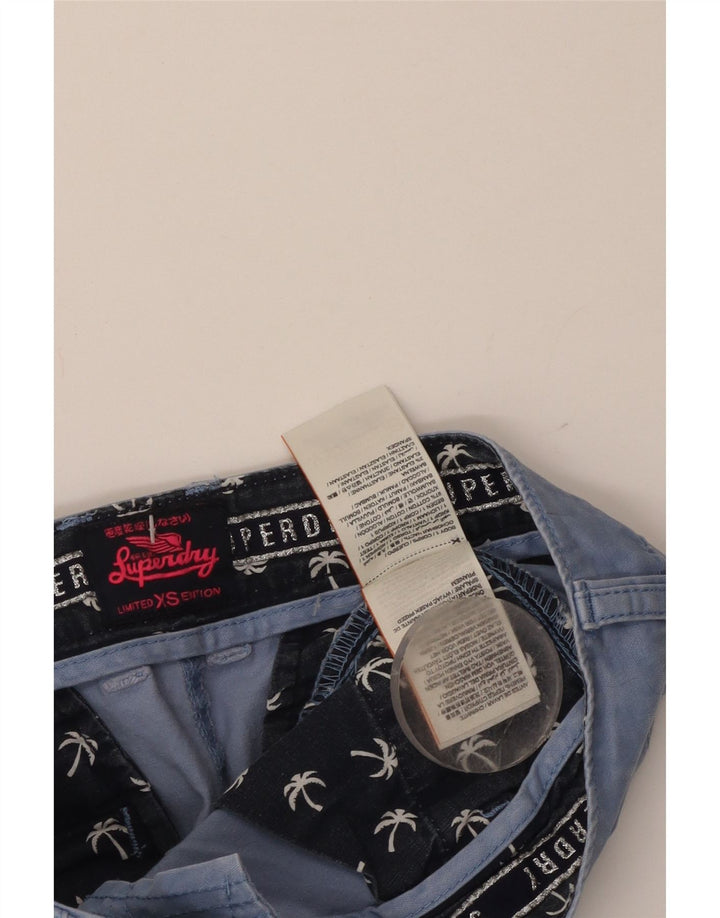 Pantaloncini chino da uomo Superdry XS W30 in cotone blu