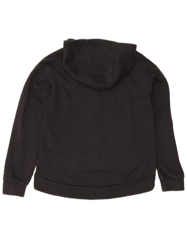 Maglione con cappuccio e zip per ragazze Nike 13-14 anni XL cotone nero