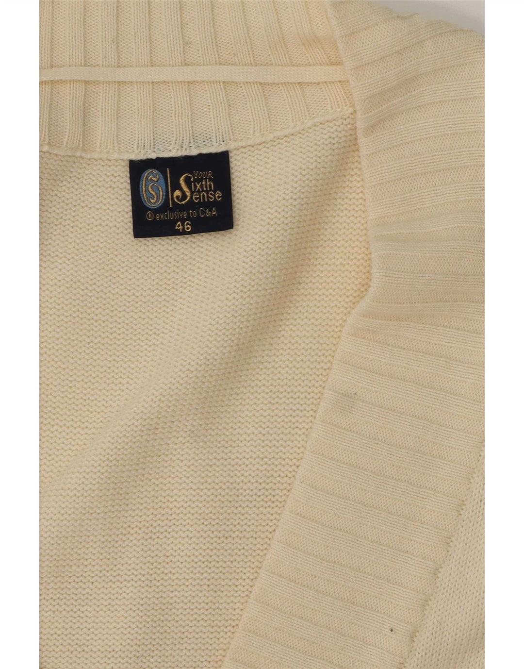 Il tuo maglione cardigan oversize da donna Sixth Sense EU 46 XL bianco sporco