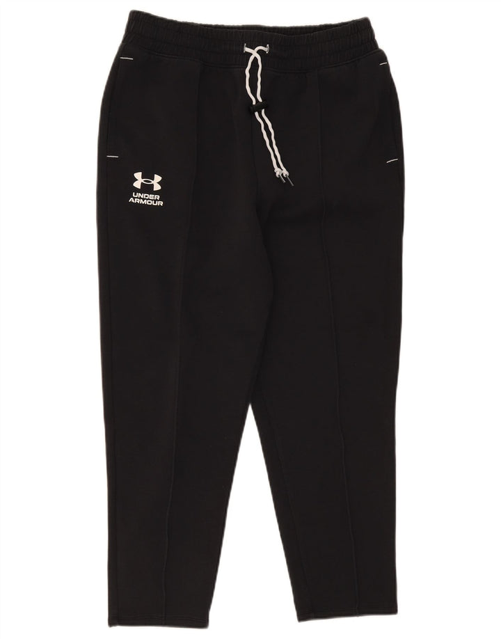 Pantaloni da tuta corti da uomo Under Armour in cotone nero medio