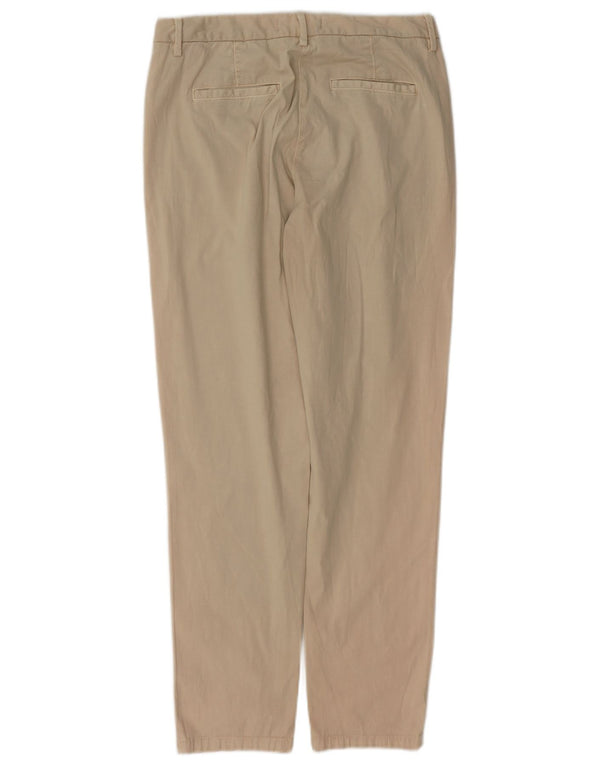 Pantaloni chino slim da donna Marks & Spencer UK 10 Small W27 L29 Cotone beige