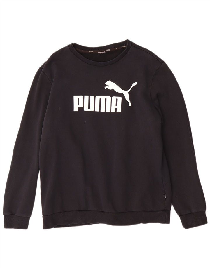 Felpa grafica da uomo Puma Maglione grande nera