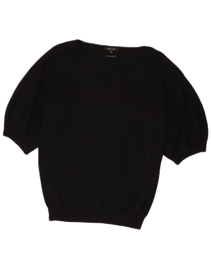 Maglione maglione con scollo a barca da donna Massimo Dutti UK 10 piccolo nero