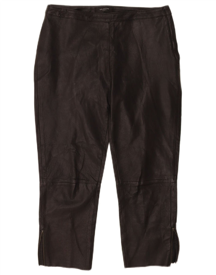 Pantaloni selezionati in ecopelle Capri da donna EU 38 Medium W29 L22 Nero