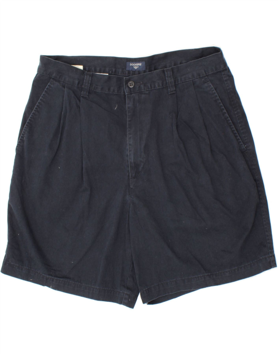 DOCKERS Mens Pegged Chino Shorts W36 Large Navy Blue Cotton Vintage Dockers and Second-Hand Dockers from Messina Hembry 