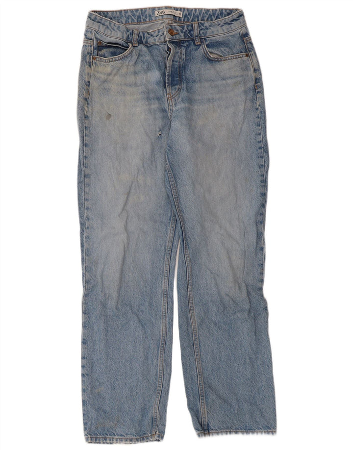 Jeans dritti da donna Zara EU 38 piccoli W28 L28 blu