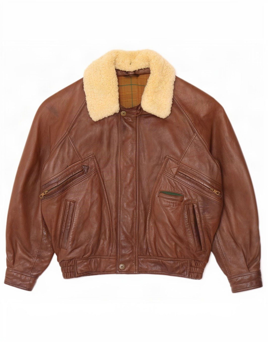 Giacca in pelle da uomo Marcos UK 42 XL Marrone