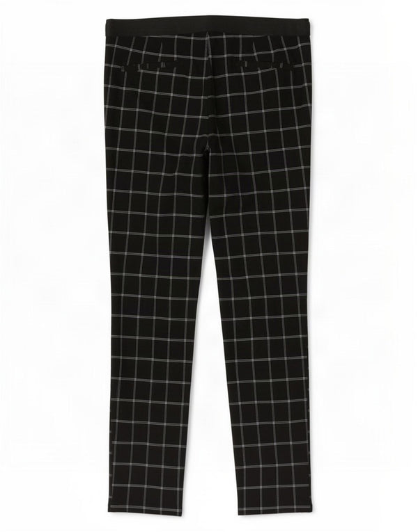 Pantaloni skinny da donna Zara 2XL W40 L27 Viscosa a quadri neri
