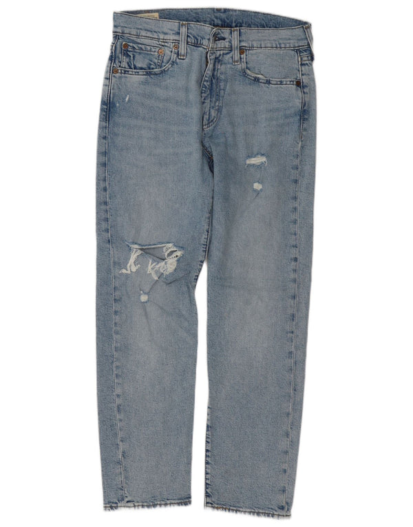 Levi's Mens 502 Distressed Tapered Jeans W30 L30 Blue Cotton