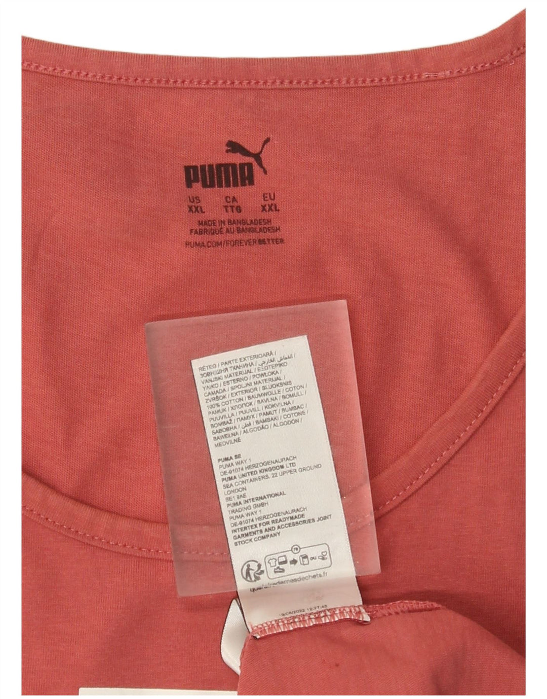 Canotta grafica da uomo Puma 2XL cotone rosa