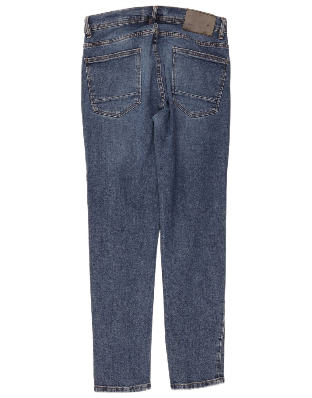 Jeans slim da uomo Zara EU 44 Large W34 L30 cotone blu