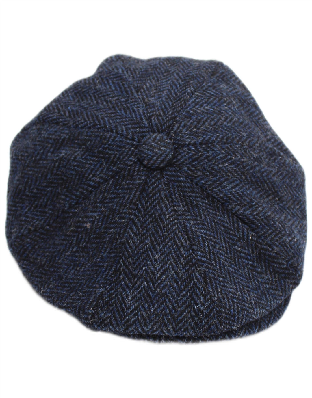 Walker and Hawkes Coppola da uomo media blu navy a spina di pesce classica