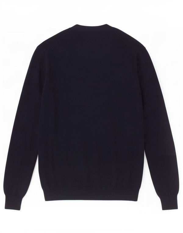 Polo Ralph Lauren Maglione cardigan da donna UK 14 Cotone medio blu navy