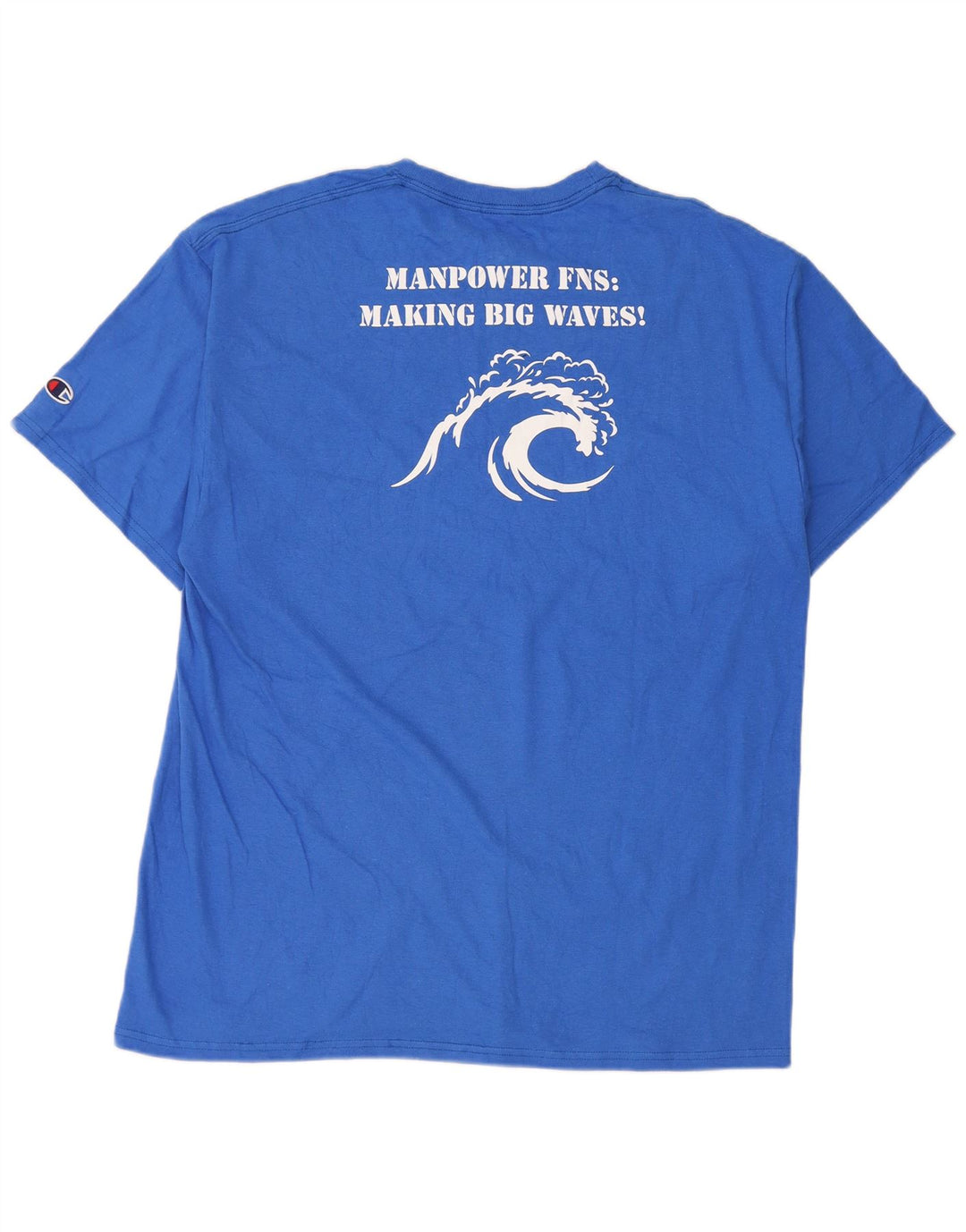 T-shirt grafica da uomo Champion Top grande blu