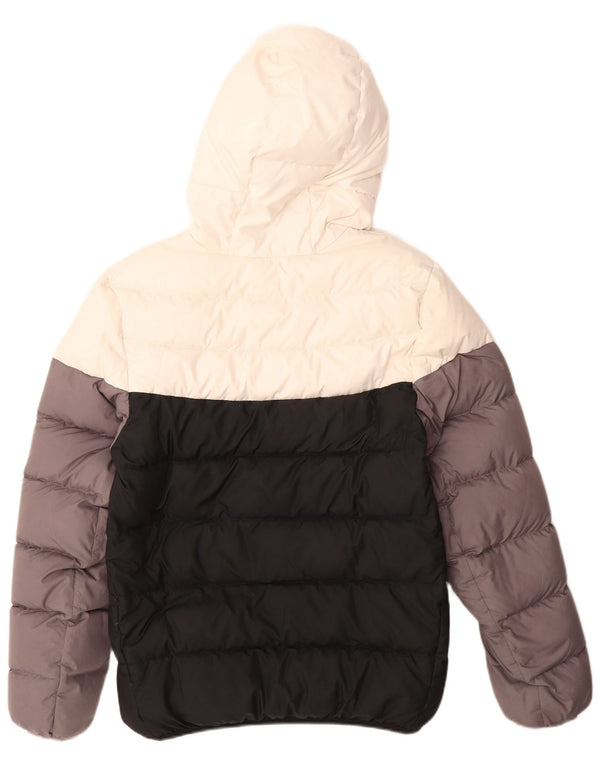 Giacca imbottita con cappuccio NIKE da uomo UK 36 Small multicolore Colourblock