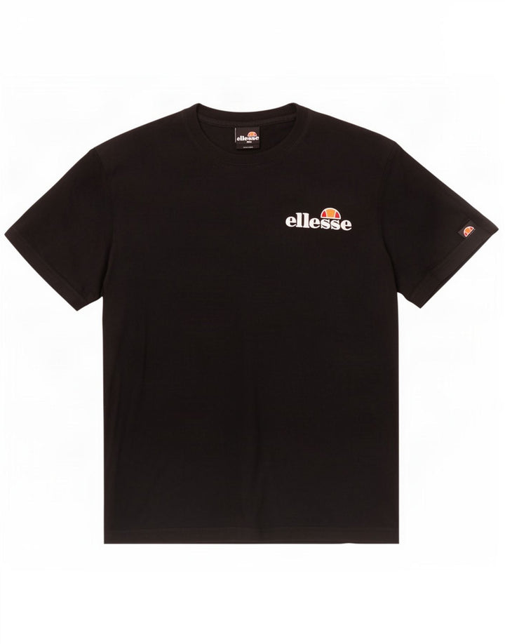 T-shirt da uomo Ellesse Top in cotone nero medio