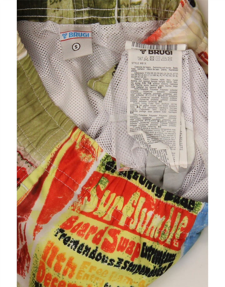 Pantaloncini da bagno da uomo Brugi piccoli in poliestere patchwork multicolore
