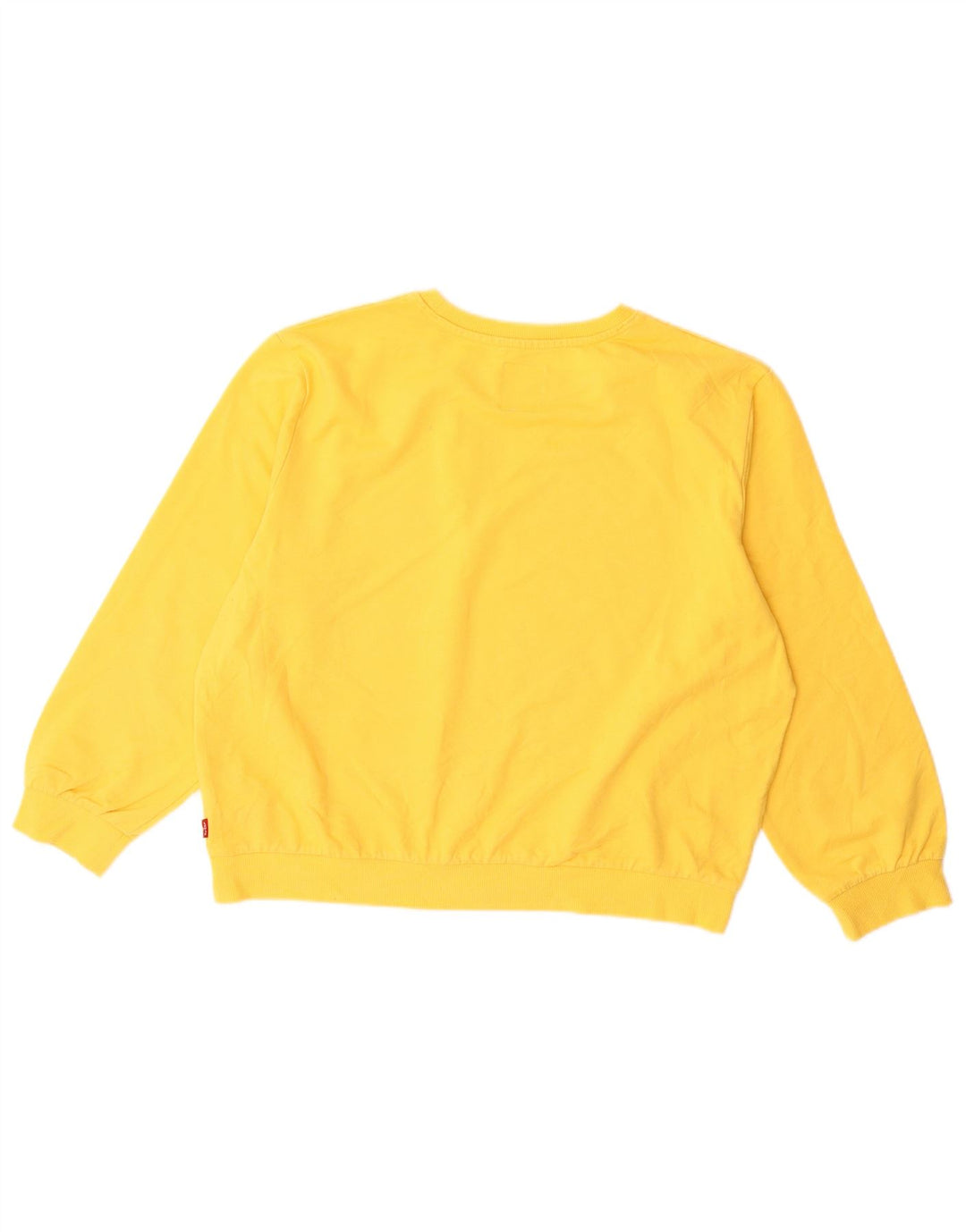 LEVI'S Girls Sweatshirt Jumper 13-14 Years Yellow Cotton