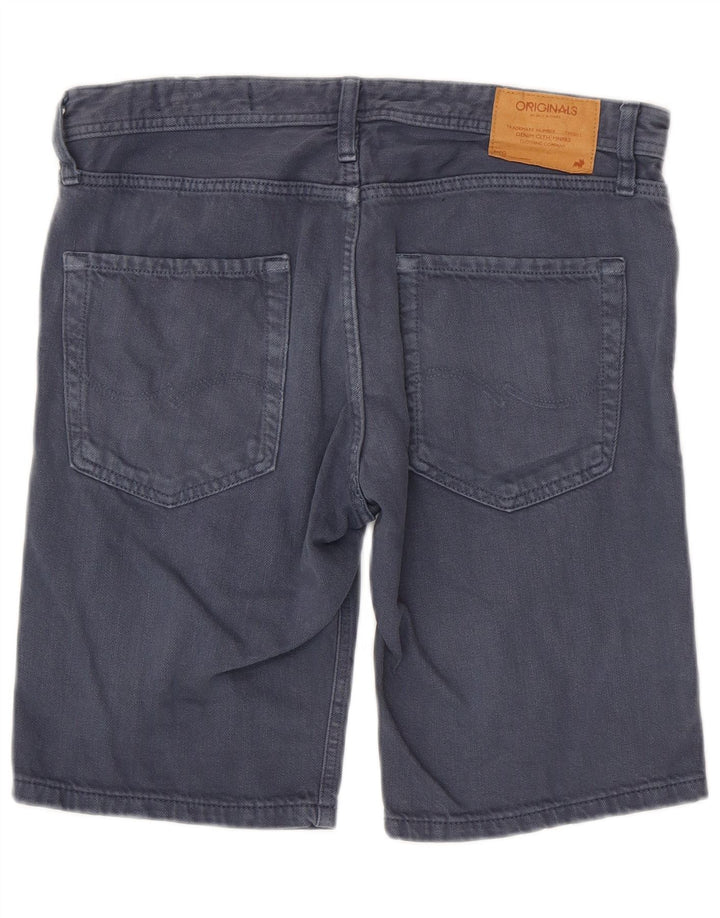 JACK & JONES Mens Denim Shorts W34 Large Navy Blue